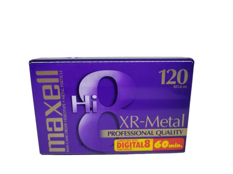 maxell 8mm camcorder videotape  (XR-Metal) 60min. %