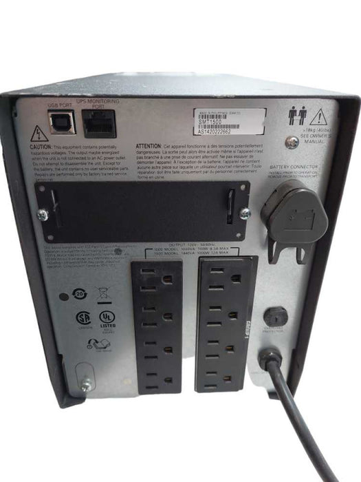 APC Smart UPS 1500 Back up Battery Model: SMT1500 â