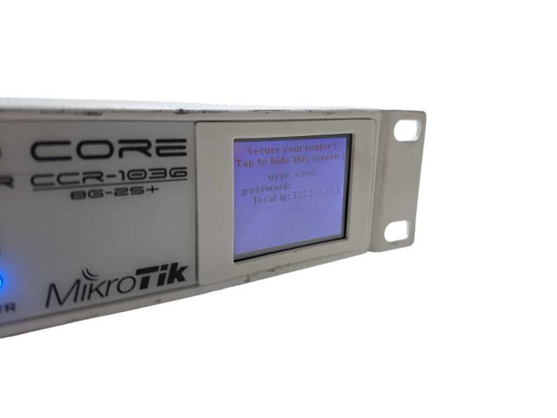 MikroTik CCR1036-8G-2S+ Cloud Core 8-Port Wired Router 2x SFP+ |Factory Reset )