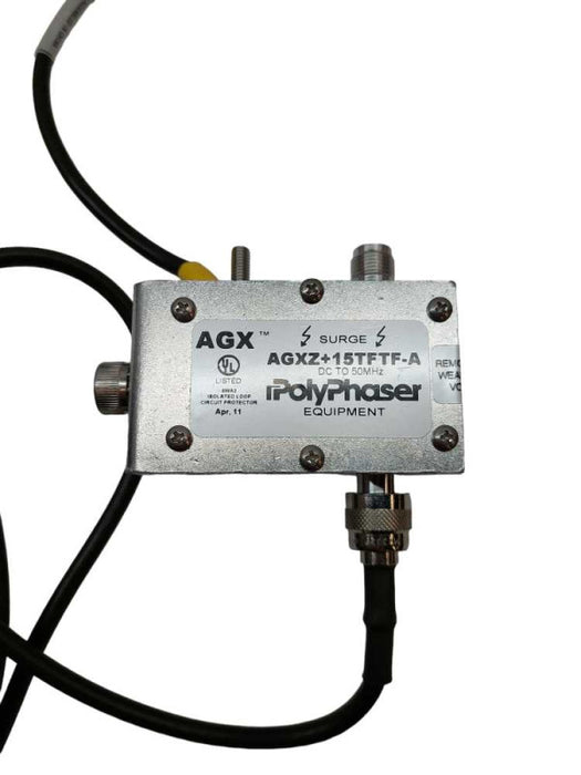 IGX PolyPhaser Equipment Surge AGXZ+15TFTF-A isolated loop circuit protector  =