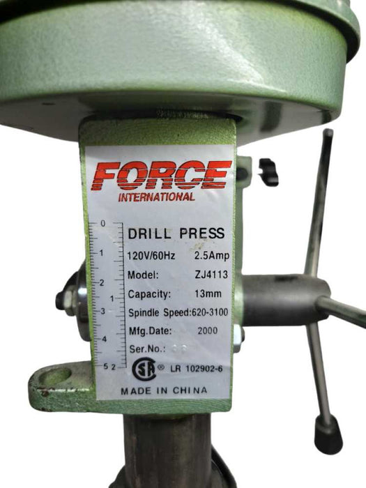 FORCE International Bench Drill Press in Original Box ZJ4113 %