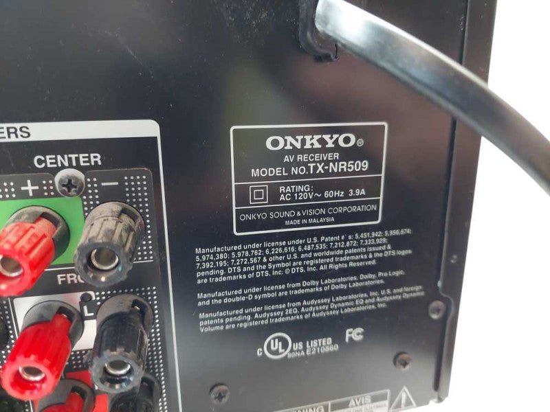 Onkyo AV Receiver Model: TX-NR509 â