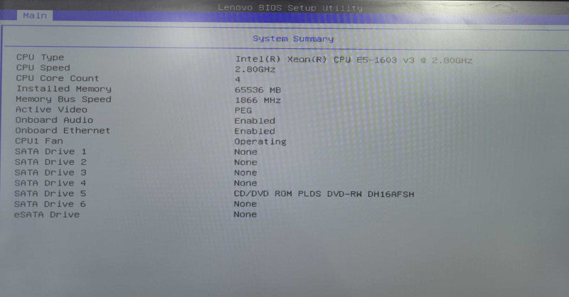 Lenovo ThinkStation P500 Xeon E5-1603v3 2.8GHz 64GB, QUADO K420, 4x HDD Trays !