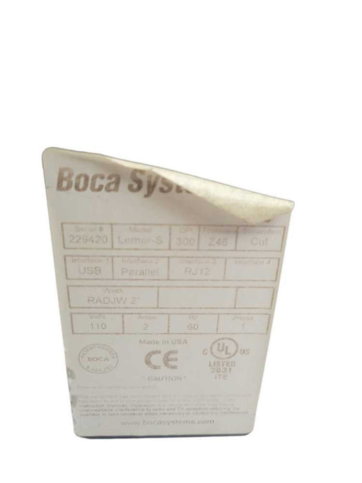Boca Lemur S Ticket/Sticker Printer 300dpi B26 - PCL Q%