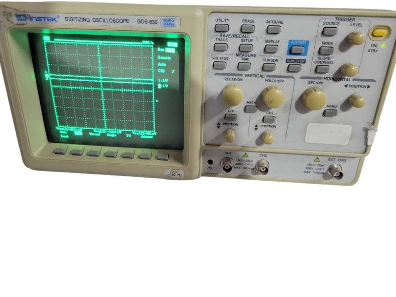 GW INSTEK Digitizing Oscilloscope 100MHz Model GDS-830 !