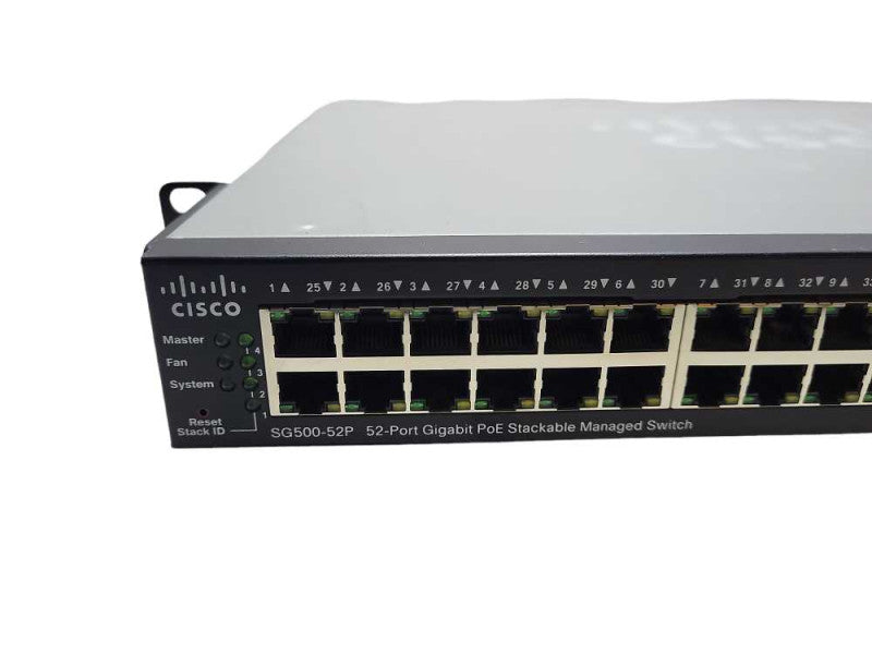 Cisco SG500-52P | 52-Port Gigabit PoE Stackable Managed Network Switch $