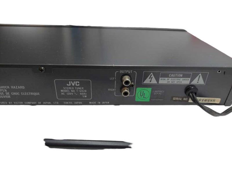 JVC FM/AM Synthesizer Stereo Tuner Model: T-GX2B =