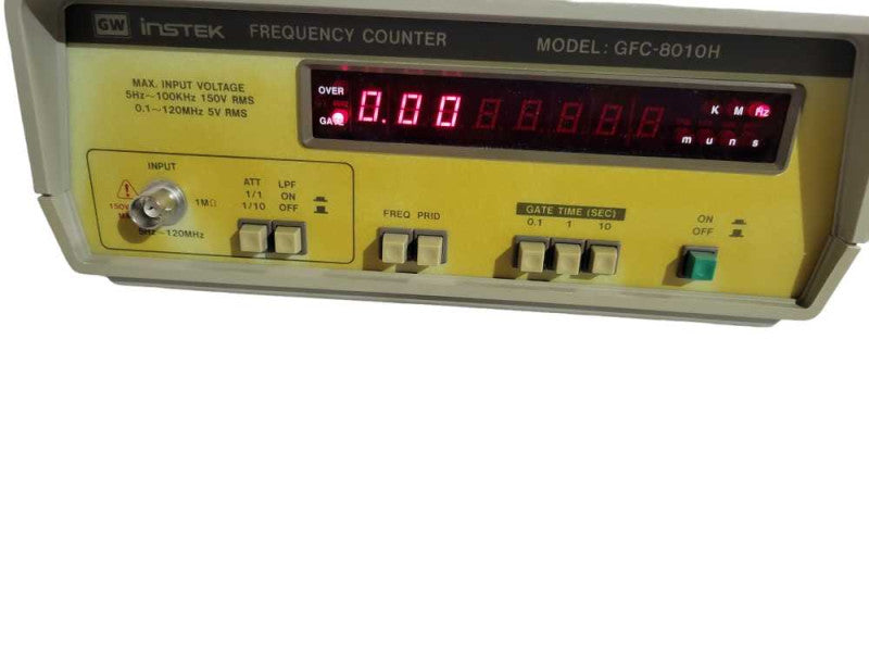 GW Instek GFC-8010H 10Hz - 120MHz 15mV RMS 8 Digits Display Frequency Counter !