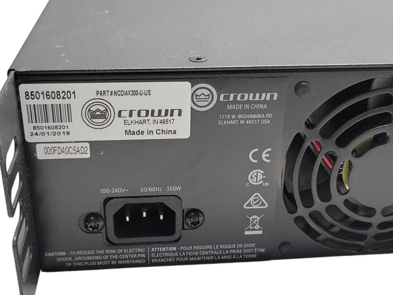 Crown CDi DriveCore Amplifier 4|300 NCDI4X300-U-US, READ _
