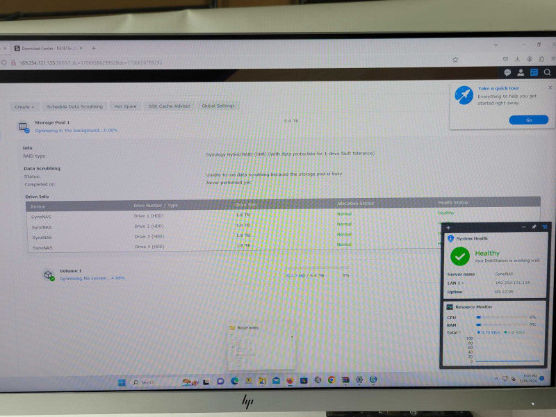 Synology DS1813+ DiskStation 8 Bay Storage System w/ 4x 2TB HDDs _