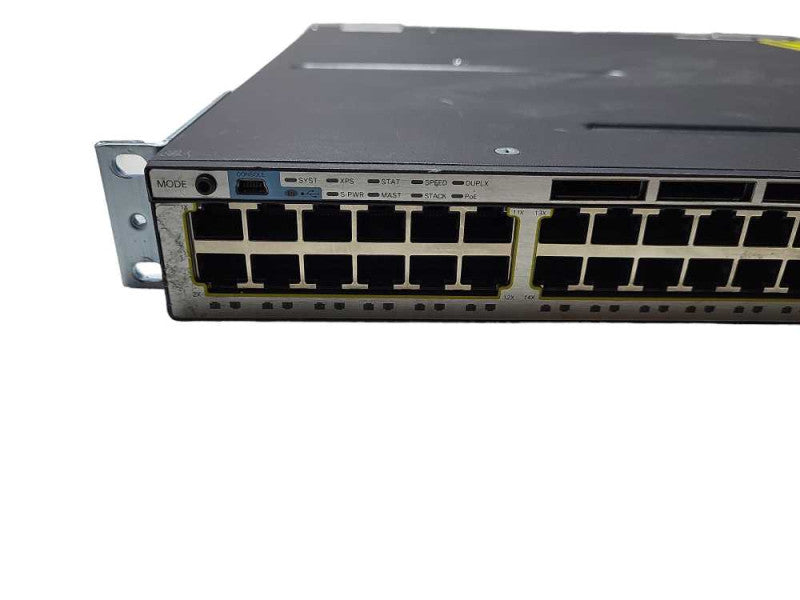 Cisco WS-C3750X-48P-S | 48 Port Gigabit PoE+ Ethernet Switch $