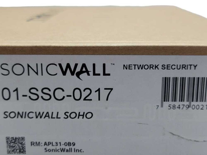 New Sonicwall 01-SSC-0217 SOHO APL31-0B9 Network Security Q_