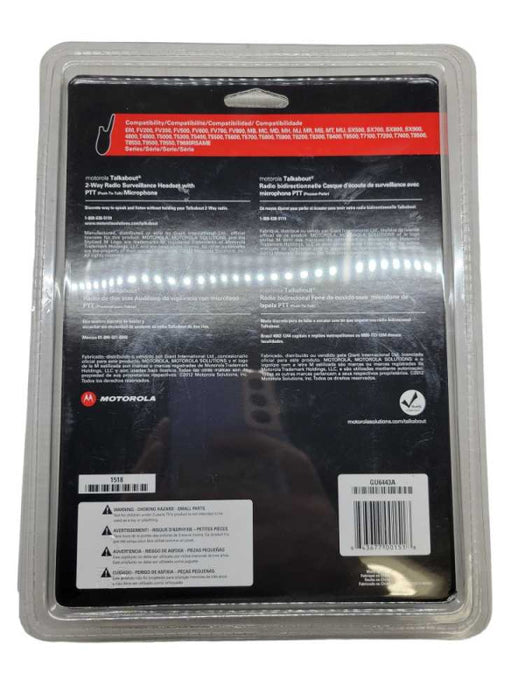 Motorola Talkabout 2-Way Radio Surveillance Headset with PTT Q%