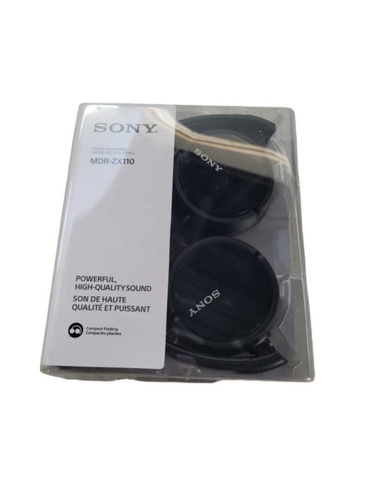 New | Sony MDR-ZX110 Overhead Wired On Ear Headphones - Black Q!