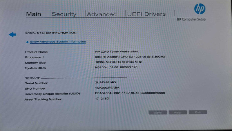 HP Z240 WorkStation | Xeon E3-1225 v5 @ 3.30GHz 16GB DDR4 Quadro K1200 )