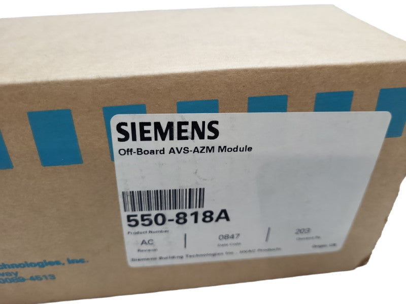 Siemens 550-818A Off-board AVS-AZM Module &