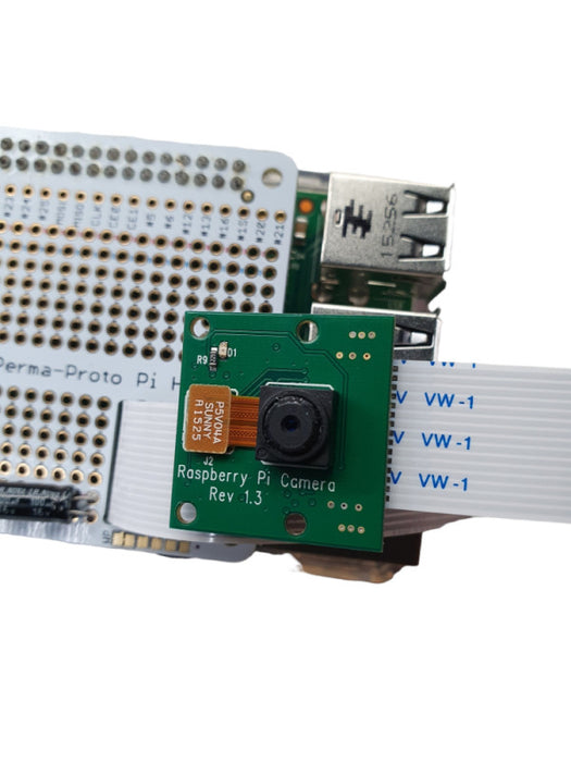 Raspberry Pi Model B 1GB ARM7 Quad Core with Camera  & Adafruid Perma-Proto Q-