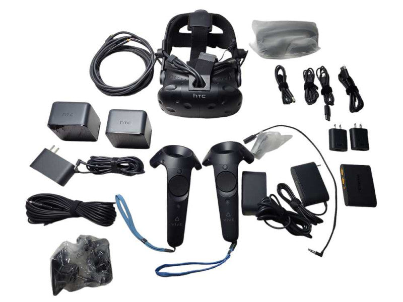 HTC Vive Virtual Reality Headset System - Headset and Controllers READ Q$