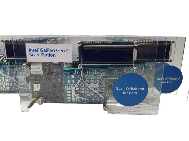 1x Intel Galileo Gen 2 Scan Station Plexyglas enclosure and digital screen Q-
