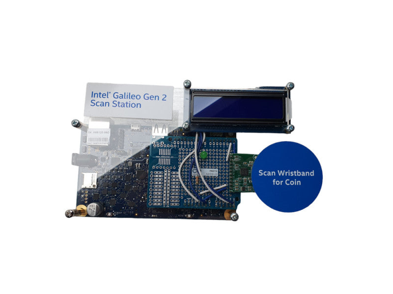 1x Intel Galileo Gen 2 Scan Station Plexyglas enclosure and digital screen Q-