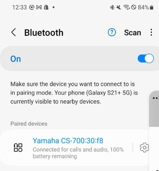 YAMAHA CS700AV USB Bluetooth All-In-One Video Sound Bar Q_
