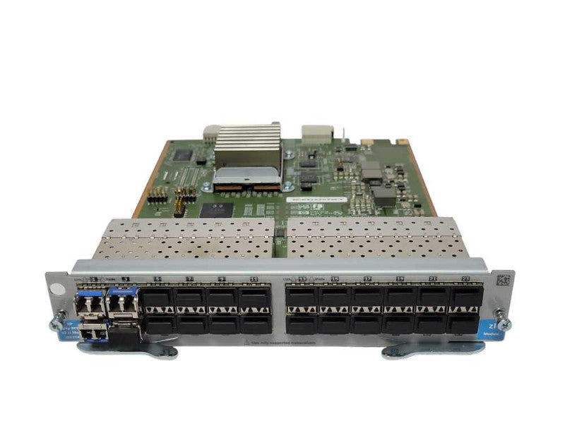 HP J9537A V2 Zl Module 24 PORT SFP Populated with 4x HP J4859C SFPs Q_