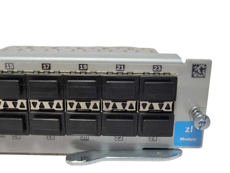 HP J9537A V2 Zl Module 24 PORT SFP Populated with 4x HP J4859C SFPs Q_