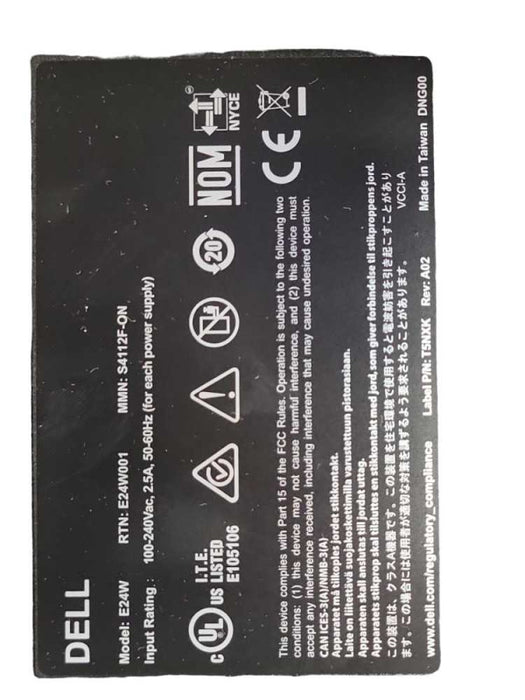Dell Networking S4112F-ON 12x 10GbE SFP+ + 3x 100GbE QSFP Switch 2x PSU, READ _