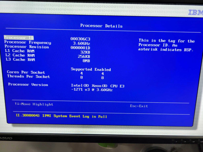 IBM System x3100 M5 - Xeon E3-1271 v3 | 16GB RAM | NO HDD | IBM RAID %