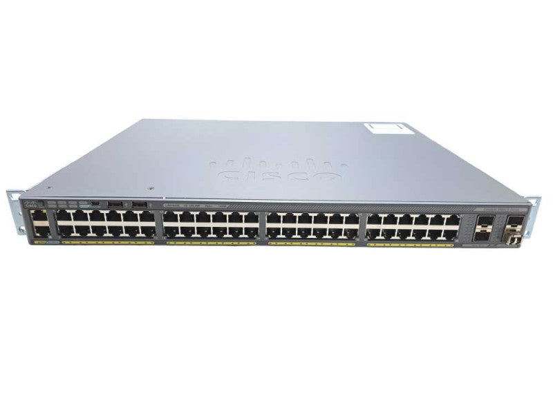 Cisco WS-C2960X-48FPS-L | 48 Port Gigabit PoE+ 740W Switch | 4x SFP )