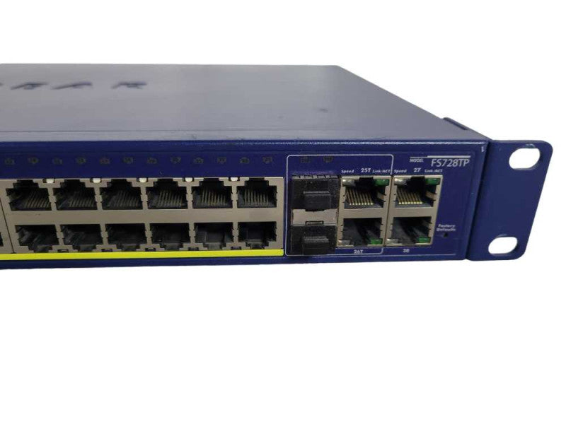 Netgear FS728TP 28 Port PoE Fast Ethernet Network Smart Switch !