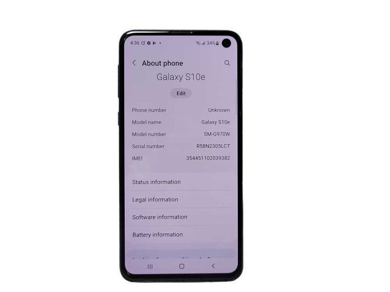 Samsung Galaxy S10e 128GB (SM-G970W) $