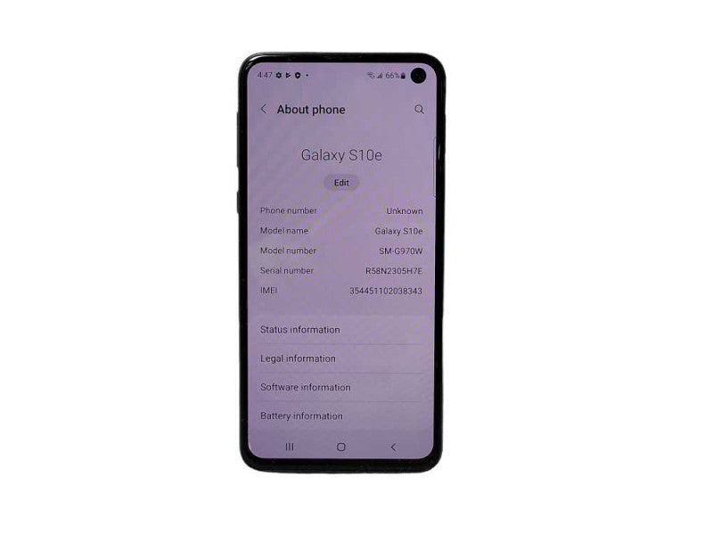 Samsung Galaxy S10e 128GB (SM-G970W) READ $