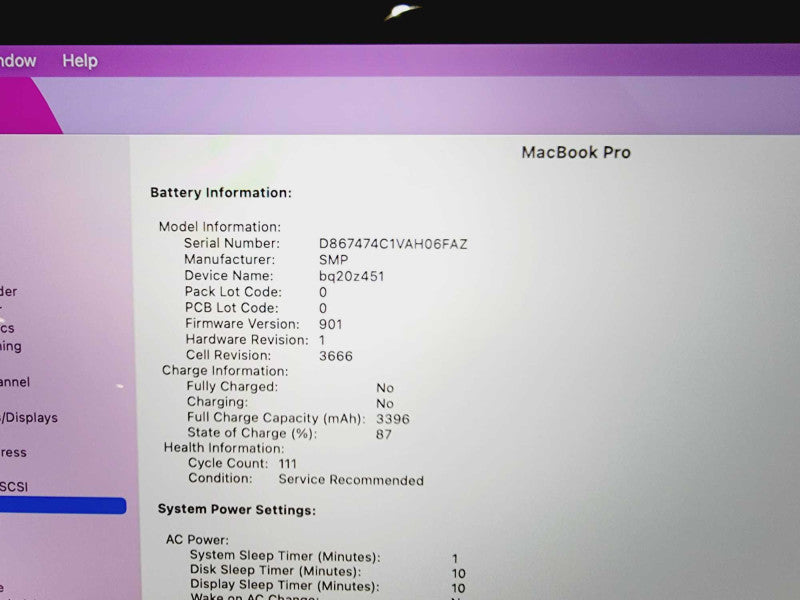 Apple Macbook Pro 2017 13\\" Core i5-7360U @ 2.3GHz 8GB DDR3 250GB SSD [Read] (