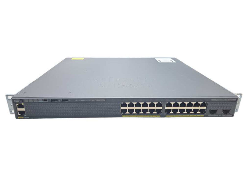 Cisco WS-C2960XR-24PD-I | 24-Port GigE PoE+ 370W Switch | 2x 10G SFP+ IP Lite )