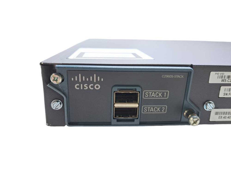 Cisco WS-C2960S-48FPS-L | 48 Port Gigabit PoE+ 740W + Stack | Network Switch )