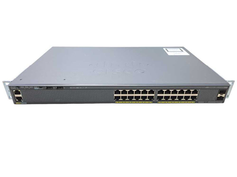 Cisco WS-C2960X-24TS-LL | 24-Port Gigabit 2x SFP LANLite Network Switch )
