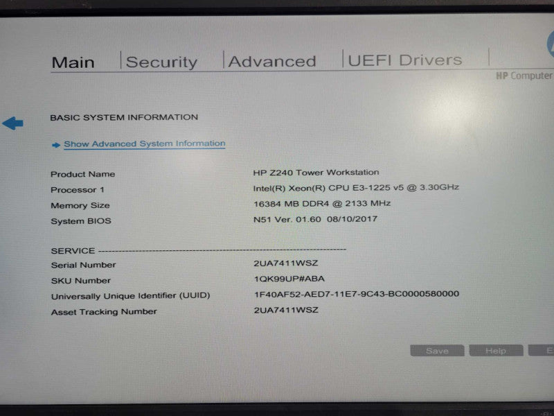 HP Z240 WorkStation | Xeon E3-1225 v5 @ 3.30GHz 16GB DDR4 Quadro K1200 !