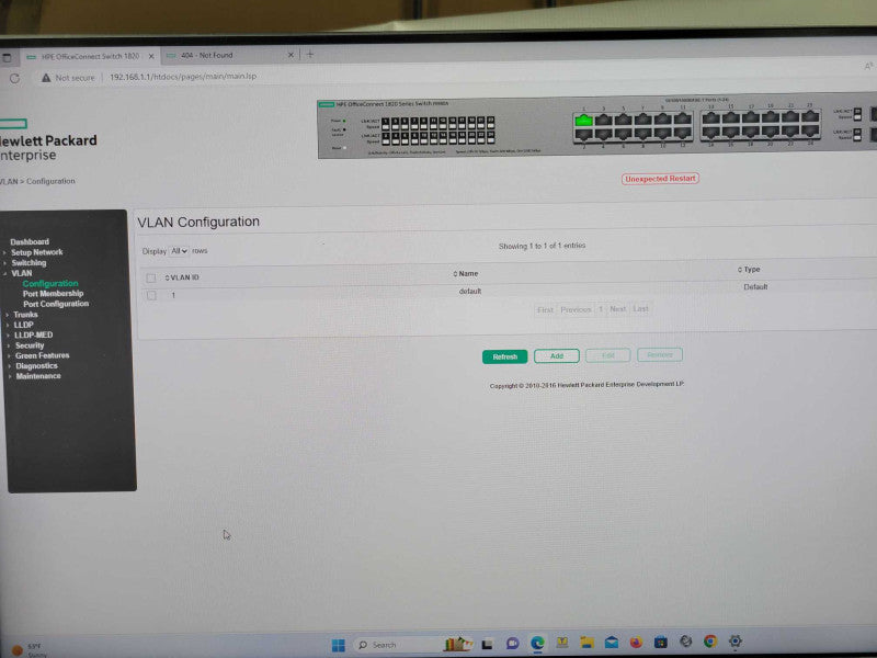 HP OfficeConnect 1820-24G J9980A 24-port w/ 2 SFP Gigabit switch _