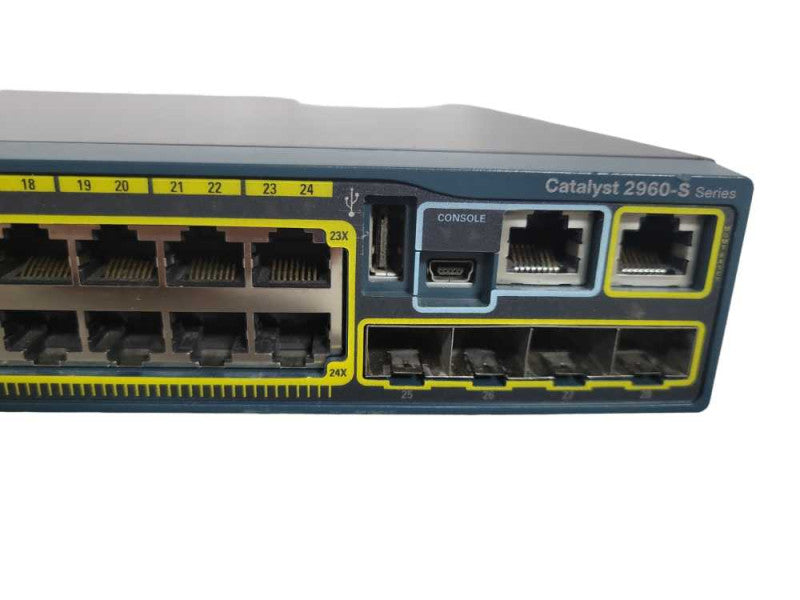 Cisco WS-C2960S-24TS-L 24-Port Gigabit Managed Switch !