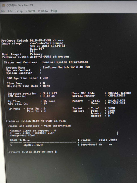 HP ProCurve 2610-48-PWR J9089A 48 Port Fast Ethernet switch Switch, SEE Q_