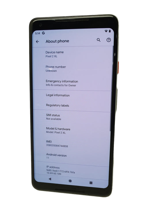 Google Pixel 2 XL 128gb G011C Unlocked -