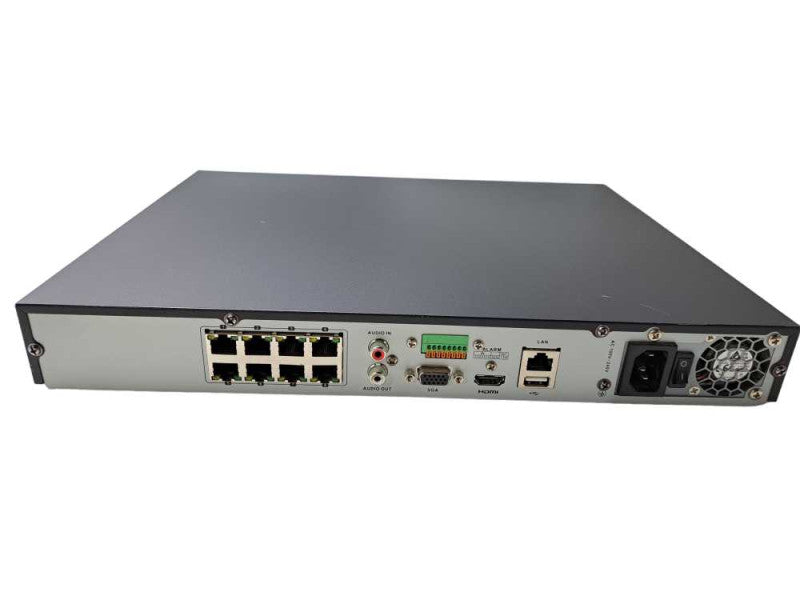 Hikvision 4K 8MP 8CH NVR DS-7608NI-Q2/8P 8 Channel POE | + 3TB HDD )