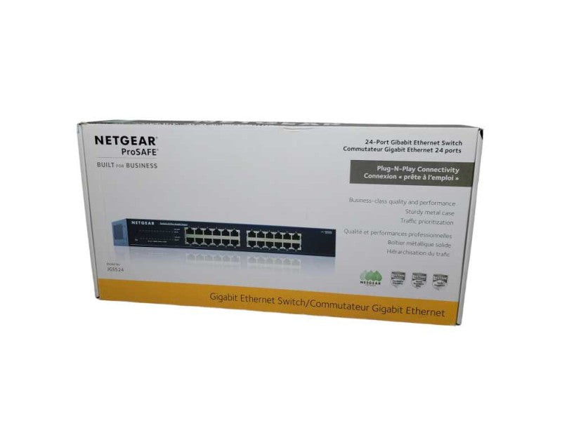 NetGear ProSafe Plus JGS524E 24-Port Gigabit Ethernet Switch (OB) %