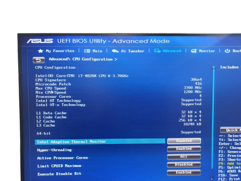 ASUS X79-DELUXE with i7-4820K @3.70Ghz 16GB DDR3 2400GHz  -