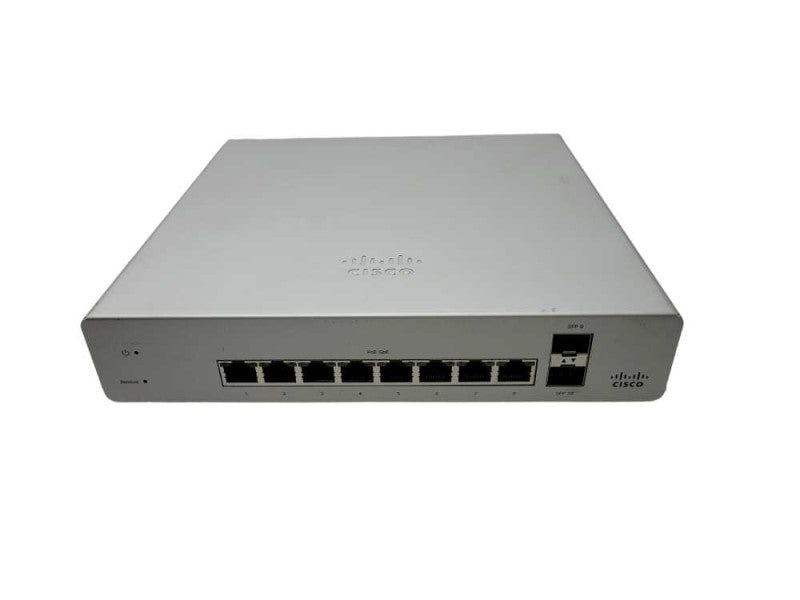 Cisco Meraki MS220-8P-HW 8 Port Desktop Ethernet Switch, Unclaimed _