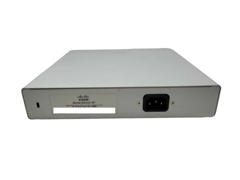 Cisco Meraki MS220-8P-HW 8 Port Desktop Ethernet Switch, Unclaimed _