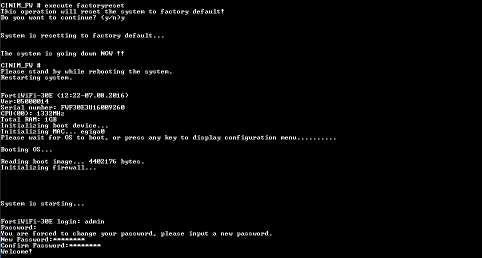 Fortinet FortiWiFi 30E | Network Security Firewall | Factory Reset )