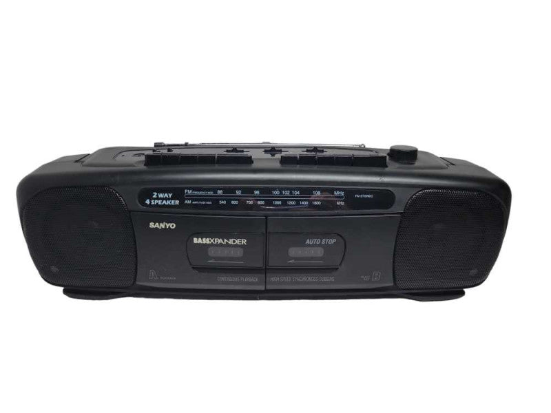 Sanyo MW-8011 - DUAL CASSETTE & RADIO PLAYER 2-Way 4-Speaker(READ) %