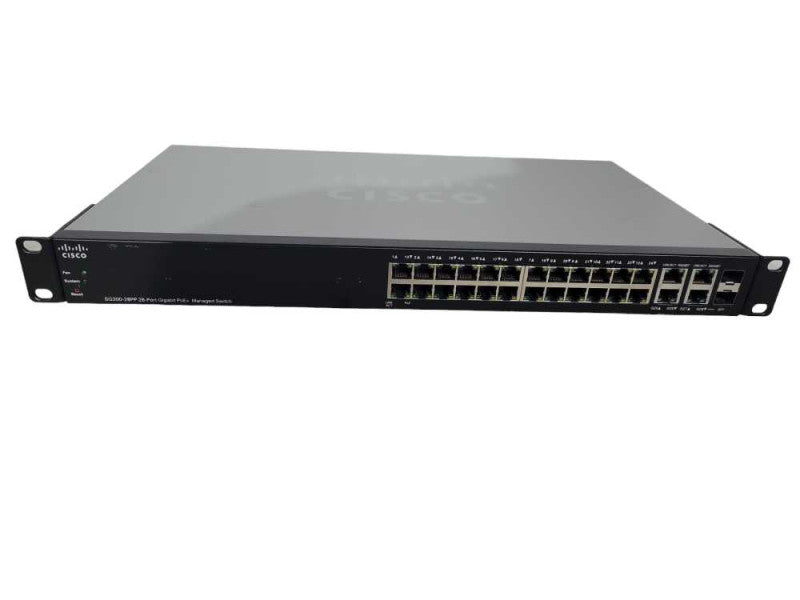 Cisco SG300-28PP 24-Port Gigabit PoE+ Managed Network Switch !
